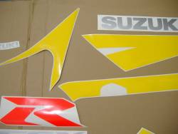 Suzuki 600 2003 yellow complete sticker kit