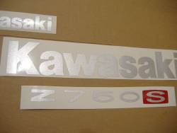 Kawasaki Z750 S 2005 blue stickers set