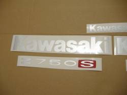 Kawasaki Z750 S 2006 black stickers set