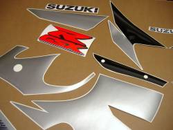 Suzuki 750 1997 silver complete sticker kit