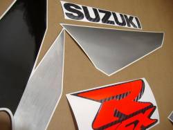 Suzuki GSXR 750 SRAD silver decal set