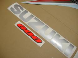 Suzuki GSX-R 600 2006 red stickers set