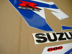Suzuki GSX-R 600 2005 yellow stickers set
