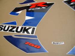 Suzuki GSXR 750 K4 white stickers