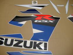Suzuki 750 2004 white complete sticker kit