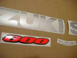 Suzuki 600 2007 complete sticker kit