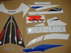 Suzuki GSXR 750 2003 blue labels graphics