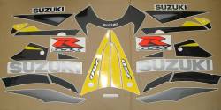 Suzuki GSX-R 750 2003 yellow stickers set