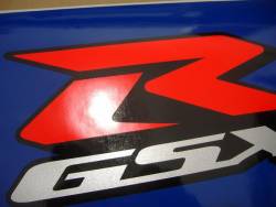 Suzuki GSXR 750 2005 blue decals