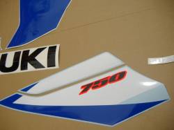 Suzuki GSXR 750 K5 blue full decals kit