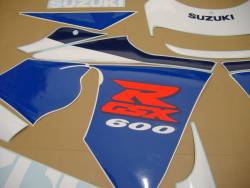 Suzuki GSXR 600 1998 SRAD blue decals