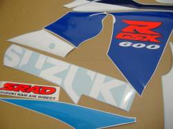 Suzuki GSX-R 600 1998 SRAD blue stickers set