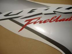 Honda 1000RR 2006 Fireblade silver logo graphics