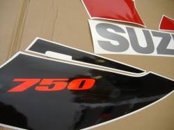 Suzuki GSXR 750 K4 black full decals kit