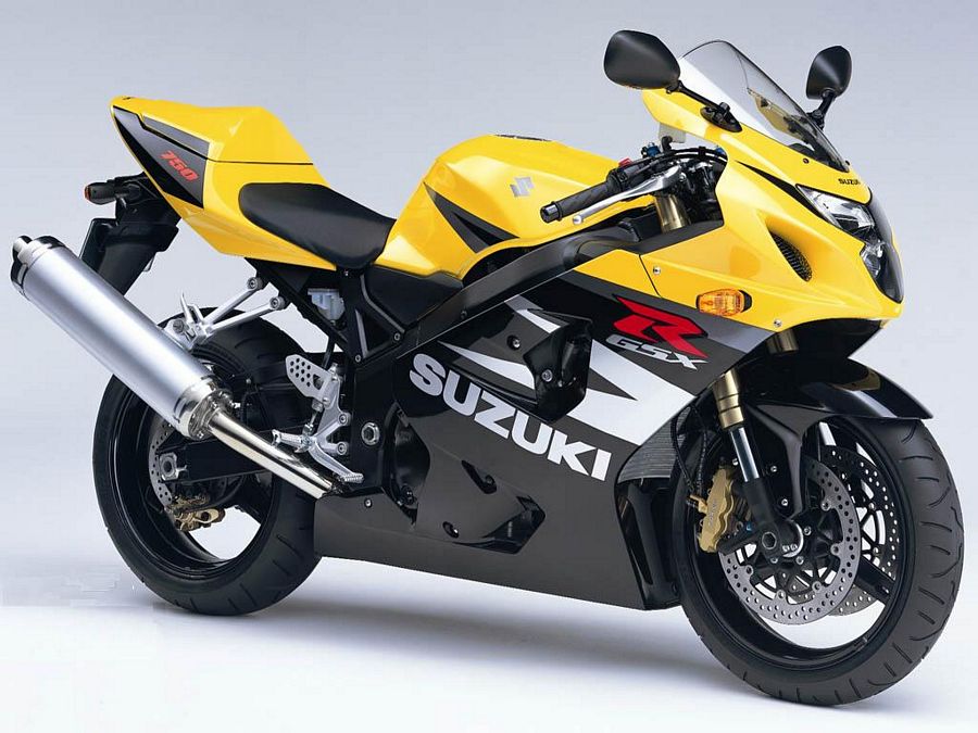 Suzuki GSX-R 750 2004 yellow adhesives set