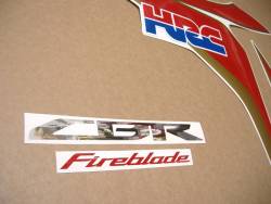 Honda 1000RR Fireblade 2011 HRC reproduction graphics set