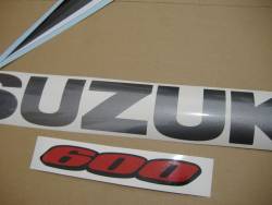 Suzuki GSXR 600 K6 black stickers