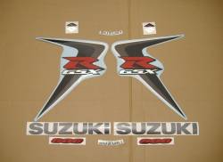 Suzuki GSXR 600 2006 black decals