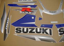 Suzuki 600 2002 blue complete sticker kit
