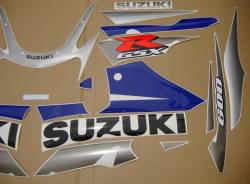 Suzuki GSX-R 600 K2 blue logo graphics