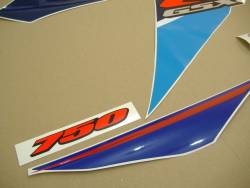 Suzuki GSX-R 750 2007 white adhesives set