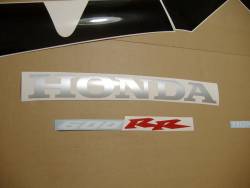 Honda CBR 600RR 2003 red adhesives set