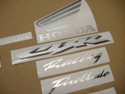 Honda 1000RR 2006 Fireblade black full decals kit