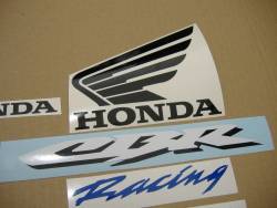 Honda CBR 1000RR 2007 silver stickers kit