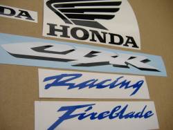 Honda 1000RR 2007 SC57 silver labels graphics