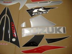 Suzuki GSX-R 750 2011 red stickers set