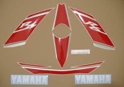 Yamaha R6 2008 13S white full decals kit