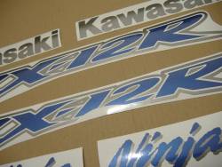 Kawasaki ZX 1200 a1 2001 Ninja silver logo graphics