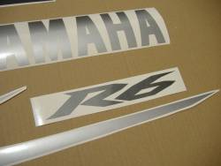 Yamaha R6 2004 13S grey full decals kit