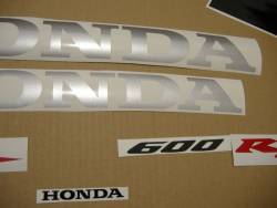 Honda CBR 600RR 2005 silver decals kit 