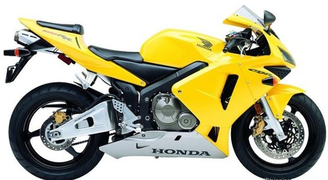 Honda CBR 600RR 2003 yellow stickers