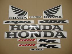 Honda CBR 600RR 2003 yellow adhesives set
