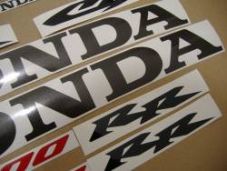 Honda CBR 600RR 2003 yellow stickers kit