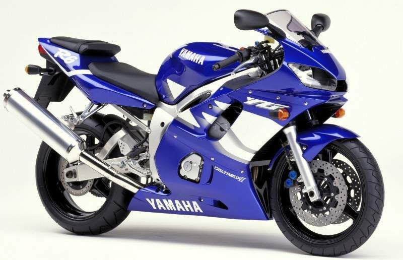 Yamaha R6 1999 5EB blue complete sticker kit