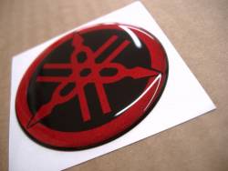 Yamaha red 3D custom silicone bold logo emblems