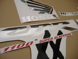 Honda 1000XX 1997 Blackbird grey stickers set