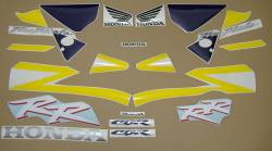 Honda 954RR 2003 SC50 yellow labels graphics
