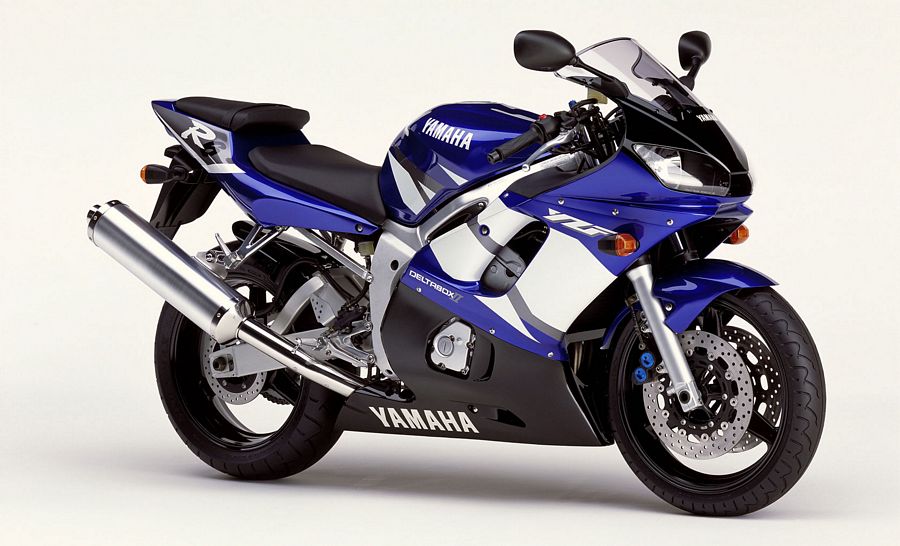Yamaha YZF-R6 2002 5EB blue logo graphics kit