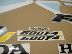 Honda 600 F4i 2001 white stickers set