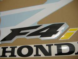 Honda CBR 600 F4 2001 white stickers kit