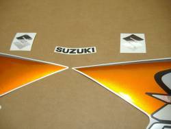 Suzuki gsxr 600 2008 k8 orange silver decals adhesives