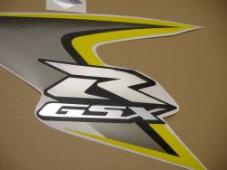 Suzuki GSX-R 600 2008 yellow adhesives set