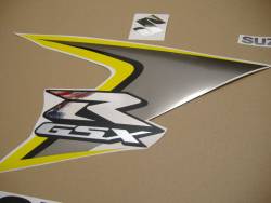 Suzuki GSX-R 600 2008 yellow decals kit 