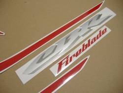 Honda 1000RR 2005 red EU labels graphics