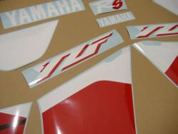 Yamaha YZF-R6 2001 RJ03 red stickers set