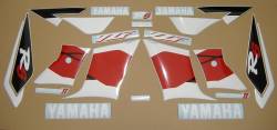 Yamaha R6 2001 RJ03 red labels graphics